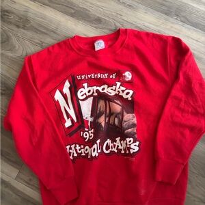 Delta Red Nebraska Crewneck Sweater